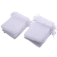 Simple Style Solid Color Organza Transparent Valentine'S Day Jewelry Packaging Bags main image 3