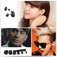 1 Piece Simple Style Round Metal Titanium Steel Ear Studs main image 1