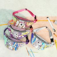 Girl's Medium All Seasons Pu Leather Cartoon Fashion Sequins Semicircle Zipper Fanny Pack main image 6