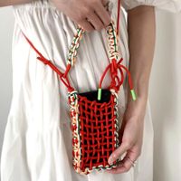 Fashion Solid Color Square String Handbag sku image 5