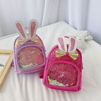 Women's Large All Seasons Pu Leather Cartoon Cute Sequins Square Zipper Functional Backpack main image 6