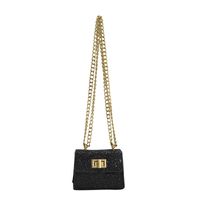 Women's Mini Pu Leather Solid Color Vintage Style Metal Button Square Buckle Crossbody Bag main image 4