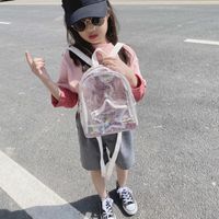 Girl's Medium All Seasons Pvc Star Fashion Transparent Square Zipper Fashion Backpack main image 6