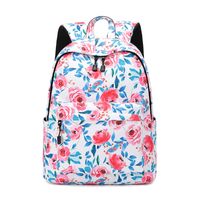 Fashion Ditsy Floral Square Zipper Functional Backpack sku image 1