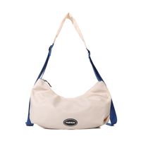 Women's Oxford Cloth Solid Color Fashion Square Zipper Baguette Bag sku image 2