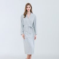 Style Simple Couleur Unie Polyester Ceinture Pyjamas sku image 13