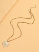 Fashion Water Ripples Alloy Plating Pendant Necklace main image 3