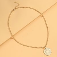 Fashion Water Ripples Alloy Plating Pendant Necklace main image 6
