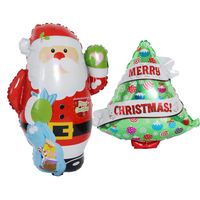 Christmas Christmas Tree Santa Claus Aluminum Film Party Balloons main image 1