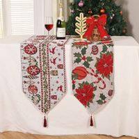 Christmas Flower Deer Cloth Party Tablecloth main image 6