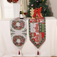 Christmas Flower Deer Cloth Party Tablecloth main image 3