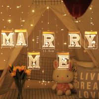 Valentine's Day Cute Letter Arylic Party Lightings main image 5