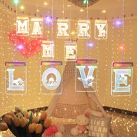 Valentine's Day Cute Letter Arylic Party Lightings main image 6
