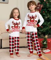 Cute Elk Cotton Printing Pants Sets Jogger Pants Family Matching Outfits main image 3