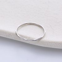 Simple Style Solid Color Stainless Steel Rings Plating Stainless Steel Rings main image 3