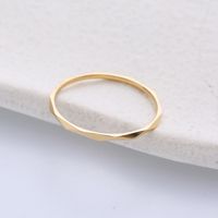 Simple Style Solid Color Stainless Steel Rings Plating Stainless Steel Rings sku image 6