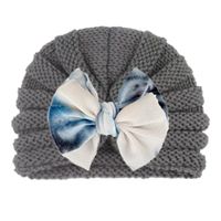 Baby Girl's Sweet Colorful Bow Knot Baby Hat sku image 9