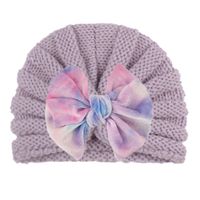 Baby Girl's Sweet Colorful Bow Knot Baby Hat sku image 3