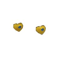 Simple Style Heart Shape Alloy Enamel Women's Ear Studs main image 4