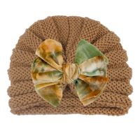 Baby Girl's Sweet Colorful Bow Knot Baby Hat sku image 11
