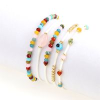 Bohemian Eye Mixed Materials Handmade Natural Stone Bracelets 1 Piece main image 8