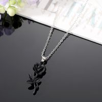 Retro Rose Alloy Stoving Varnish Alloy Women's Earrings Necklace 1 Pair main image 4