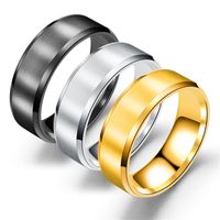 Fashion Heart Shape Titanium Steel Rings Plating Stainless Steel Rings main image 1