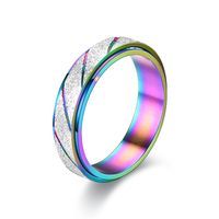 Lady Star Titanium Steel Rings Plating Stainless Steel Rings sku image 4