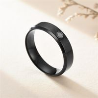 Fashion Sun Moon Stainless Steel Rings Metal Stainless Steel Rings 1 Piece main image 5