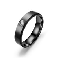Fashion Sun Moon Stainless Steel Rings Metal Stainless Steel Rings 1 Piece main image 2