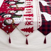 Christmas Cute Christmas Tree Snowman Cloth Party Tablecloth sku image 4