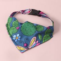 Cute Polyester Cactus Flower Pet Scarf 1 Piece main image 1