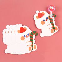 Ins Cartoon Cute Christmas Candy Children Diy Message Decoration Greeting Card sku image 2