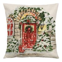Cute Christmas Tree Snowman Linen Pillow Cases sku image 4