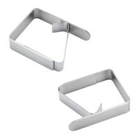 Simple Style Solid Color Stainless Steel Table Cloth Clip 1 Piece main image 1
