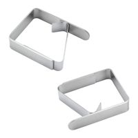 Simple Style Solid Color Stainless Steel Table Cloth Clip 1 Piece main image 5