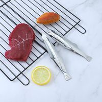 Simple Style Fish Stainless Steel Food Tongs main image 3