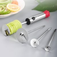 Fashion Geometric Stainless Steel Vegetable And Fruit Corer 4 Piece Set main image 5