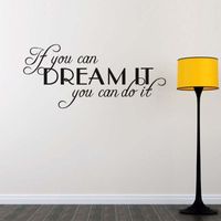Casual Letter Plastic Wall Sticker main image 4