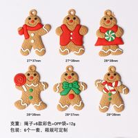 Weihnachten Süß Lebkuchen Pvc Gruppe Hängende Ornamente sku image 1