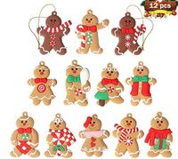 Christmas Cute Pastoral Gingerbread Pvc Indoor Party Festival Hanging Ornaments sku image 3