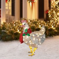Christmas Pastoral Chicken Resin Party Lightings main image 2