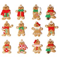 Weihnachten Süß Lebkuchen Pvc Gruppe Hängende Ornamente sku image 4