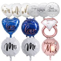 Valentine's Day Letter Aluminum Film Wedding Party Balloons main image 1