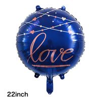 Valentine's Day Letter Aluminum Film Wedding Party Balloons sku image 6