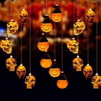 Halloween Funny Skull Plastic Party String Lights main image 1