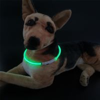 Casual Rubber Children's Day Solid Color Luminous Pet Collar 1 Piece main image 4