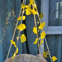 Valentine's Day Fashion Leaves Cloth Outdoor String Lights sku image 6