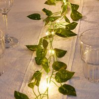 Valentine's Day Fashion Leaves Cloth Outdoor String Lights sku image 1