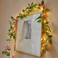 Valentine's Day Fashion Leaves Cloth Outdoor String Lights sku image 9